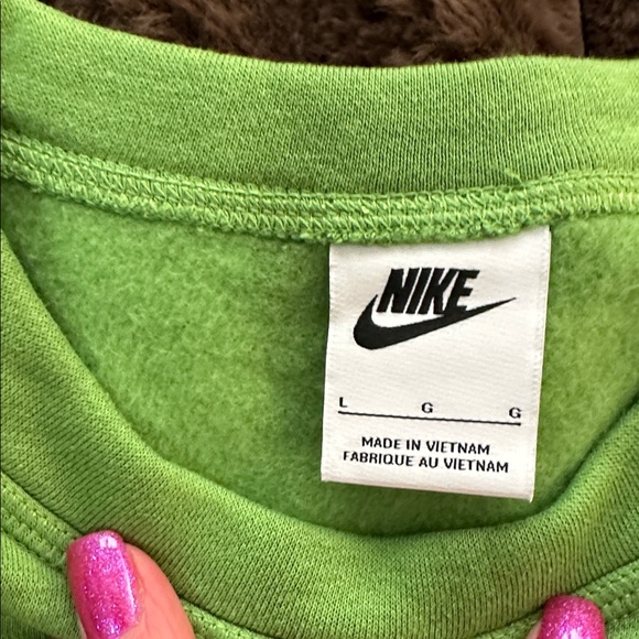 Youth L Nike Lime and Yellow Sweatshirt Set - Picture 2 of 2